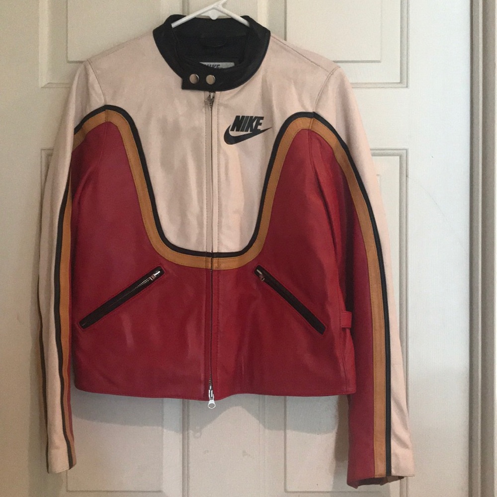 Vintage Leather Nike Jacket